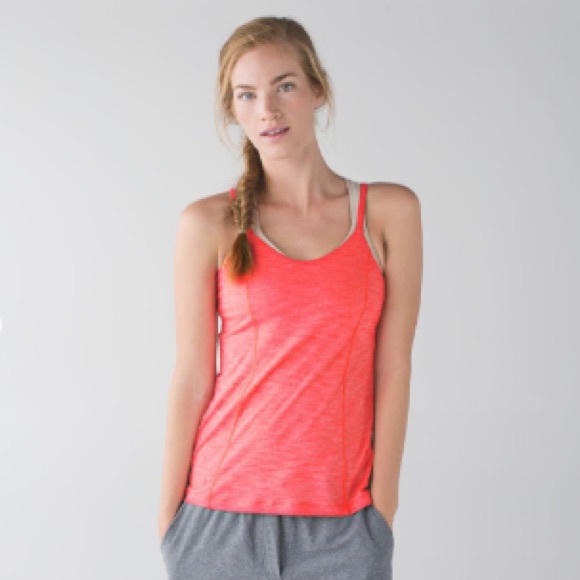 Lululemon Run For Gold Tank Coral Beige Size 2 - Picture 3 of 10